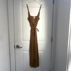 & Other Stories Ribbed Wrap Midi Dress